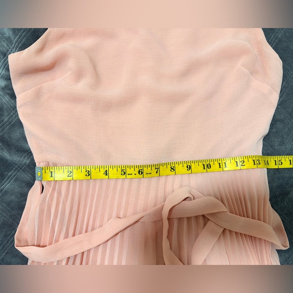 DKNY Pink Pleated Dress size small work wear old money casual chic - Picture 10 of 10